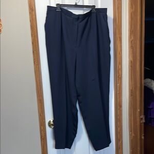 August Max Blue Trousers Relaxed Fit 24W NWOT